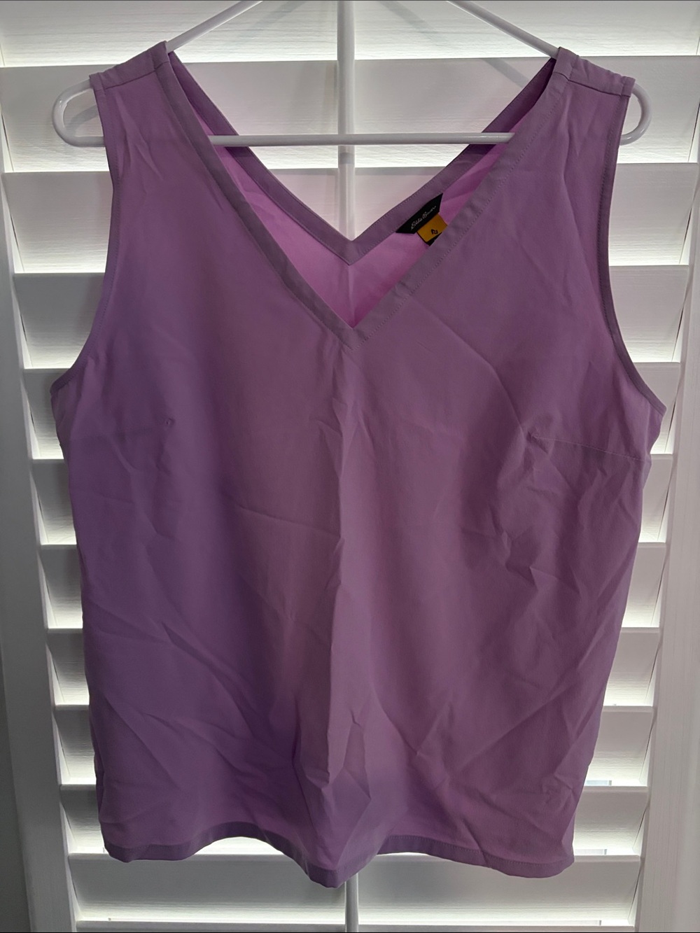 Eddie Bauer Lavender V-Neck Tank Top